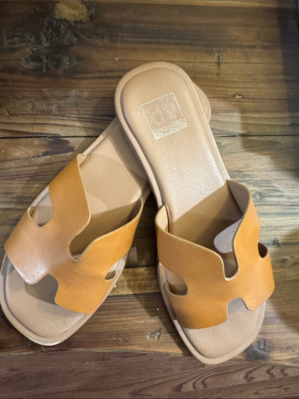 Dolce Vita Women's Tan Slide Mules